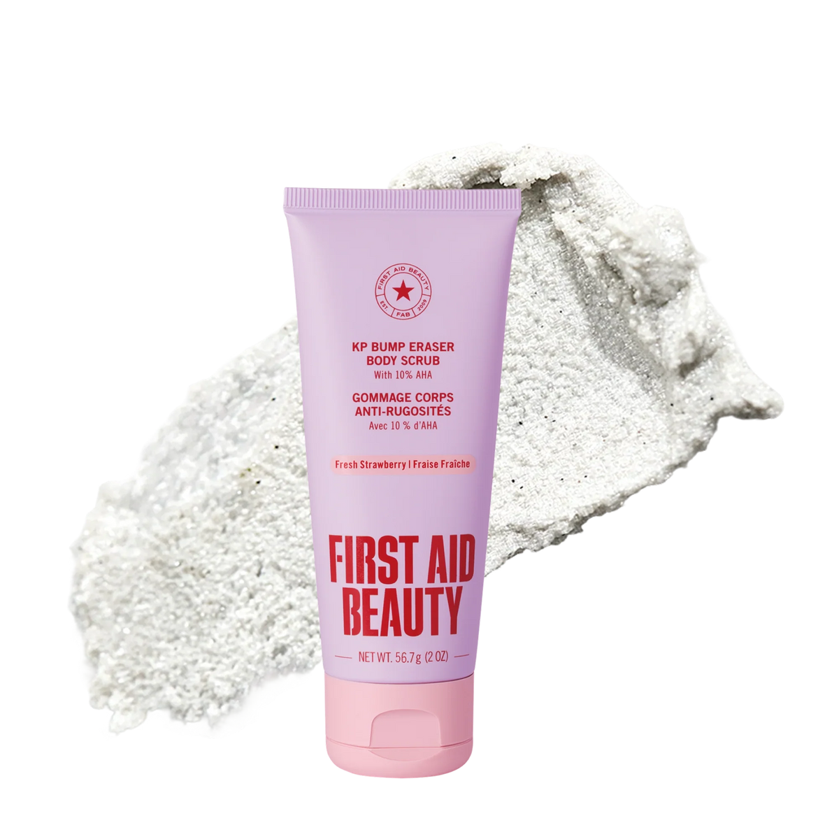 KP Bump Eraser Body Scrub 10% AHA Fresh Strawberry Travel Size